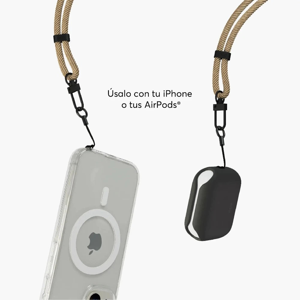 Cuerda cruzada NCO para iPhone - Beige