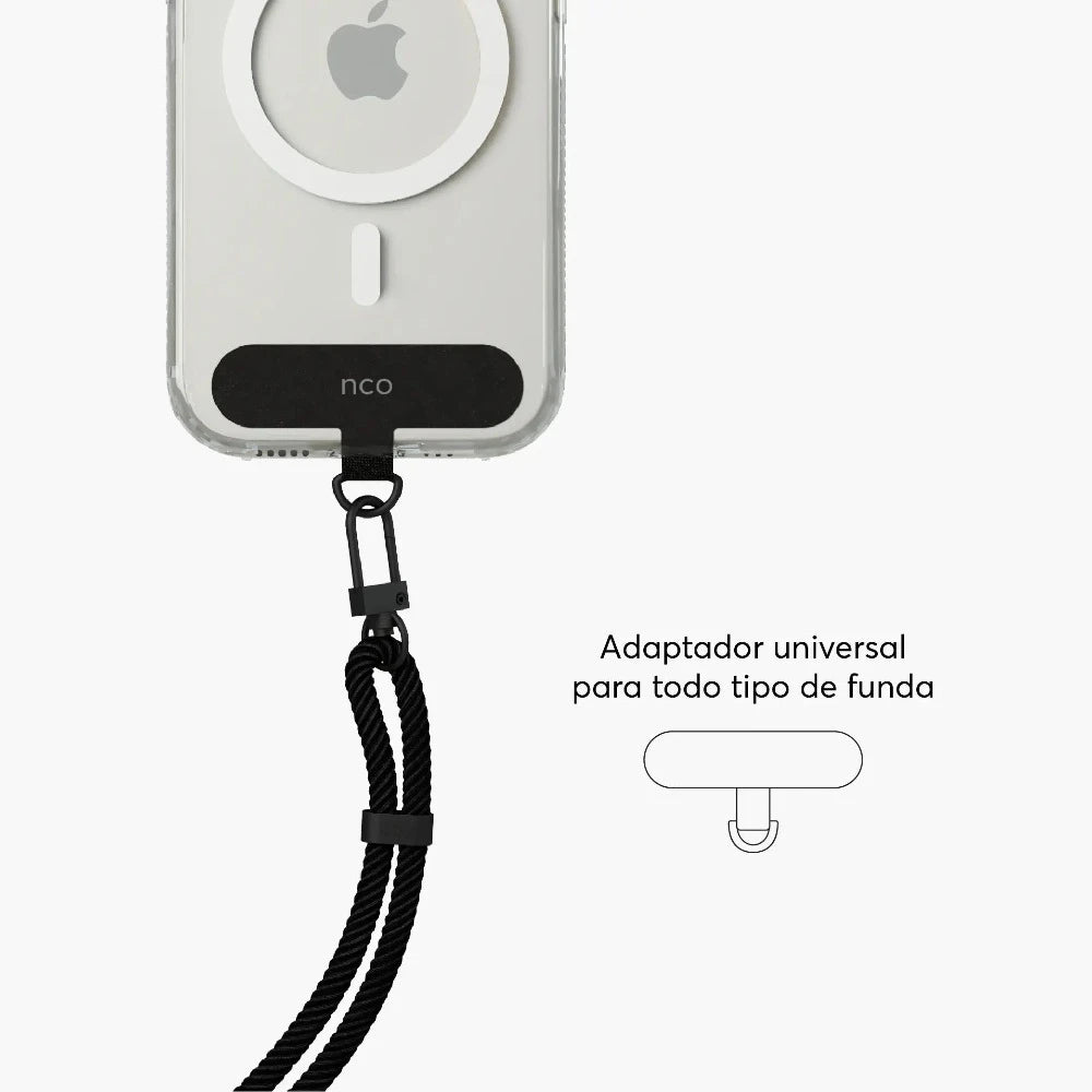 Cuerda cruzada NCO para iPhone - Negro