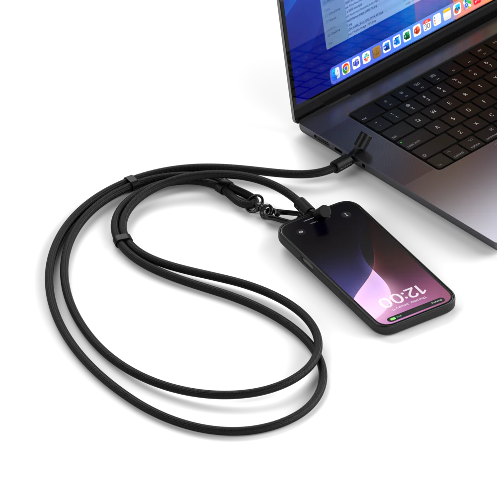Duo Cable Correa Satechi USB-C a USB-C - Negro