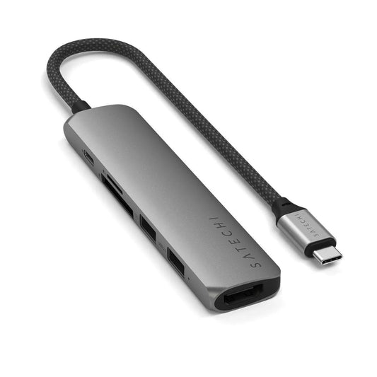 Adaptador_Multipuerto_Satechi_Slim_6_en_1_USB_C_Gris_Espacial_Imagen_posicion_1_iShop_Colombia