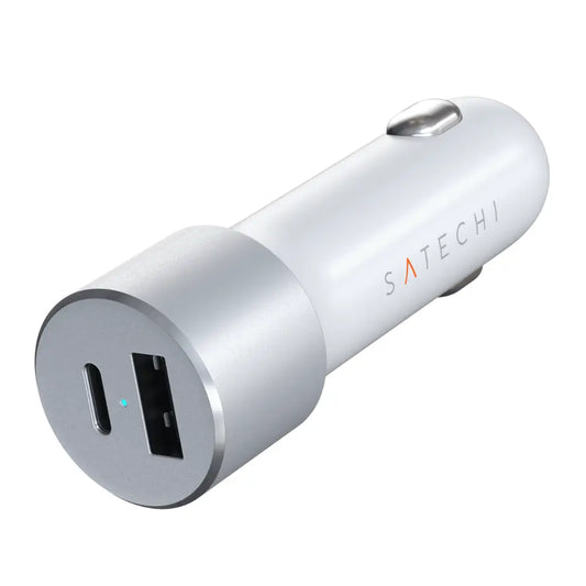 Cargador de carro Satechi con puerto USB-C 72W - Plata