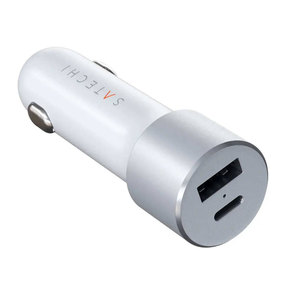 Cargador de carro Satechi con puerto USB-C 72W - Plata