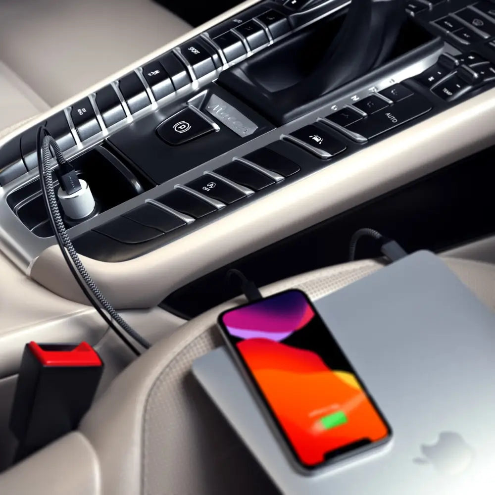 Cargador de carro Satechi con puerto USB-C 72W - Plata