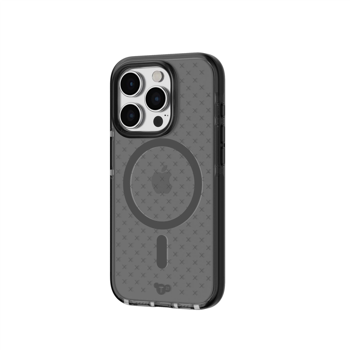 Tech21 Case Evo Check con MagSafe para iPhone 15 Pro - Humo Negro