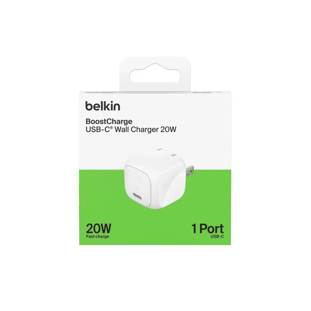 Cargador de pared Belkin USB-C 20W - Blanco