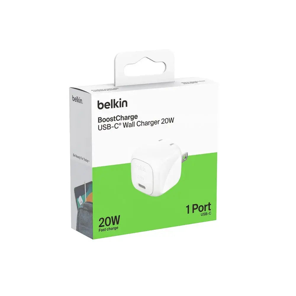 Cargador de pared Belkin USB-C 20W - Blanco