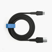 Cable Trenzado NCO PowerLite 1m USB-A a USB-C - Negro
