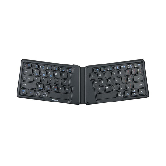 Teclado Targus plegable ergonómico Bluetooth antimicrobial - Negro