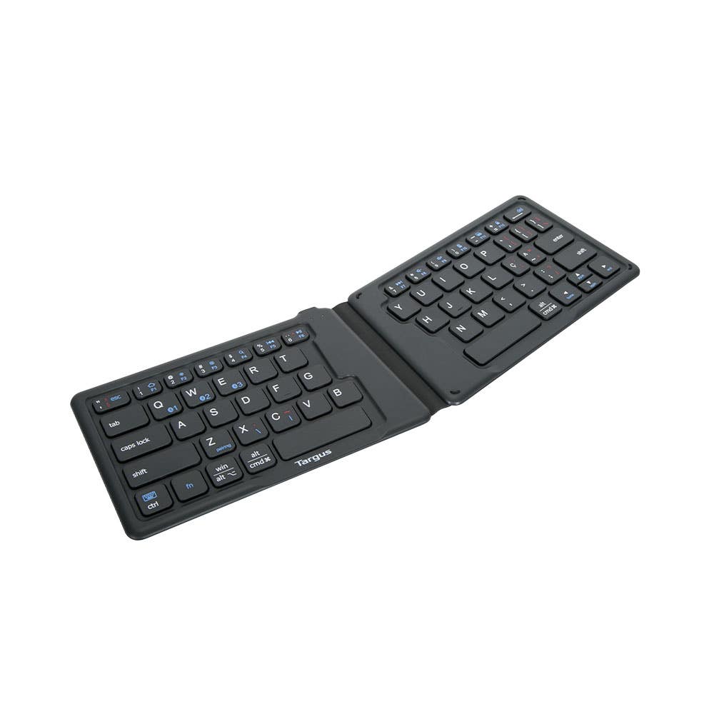 Teclado Targus plegable ergonómico Bluetooth antimicrobial - Negro