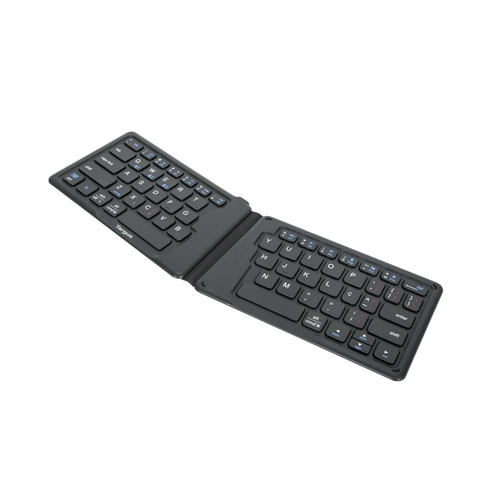 Teclado Targus plegable ergonómico Bluetooth antimicrobial - Negro