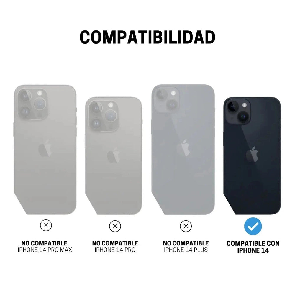 Case ItSkins en nylon balístico con Magsafe para iPhone 13/14 - Negro