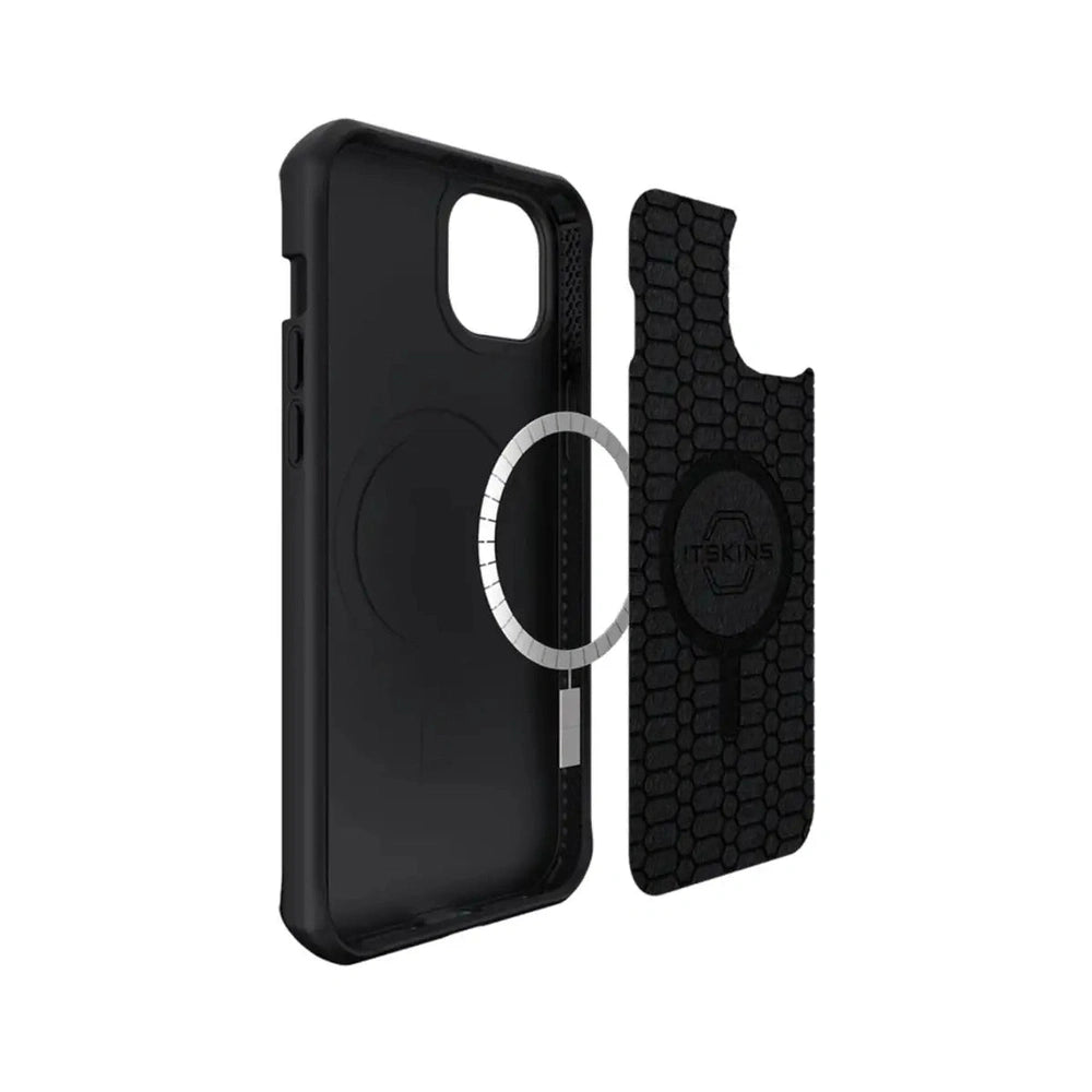 Case ItSkins en nylon balístico con Magsafe para iPhone 13/14 - Negro