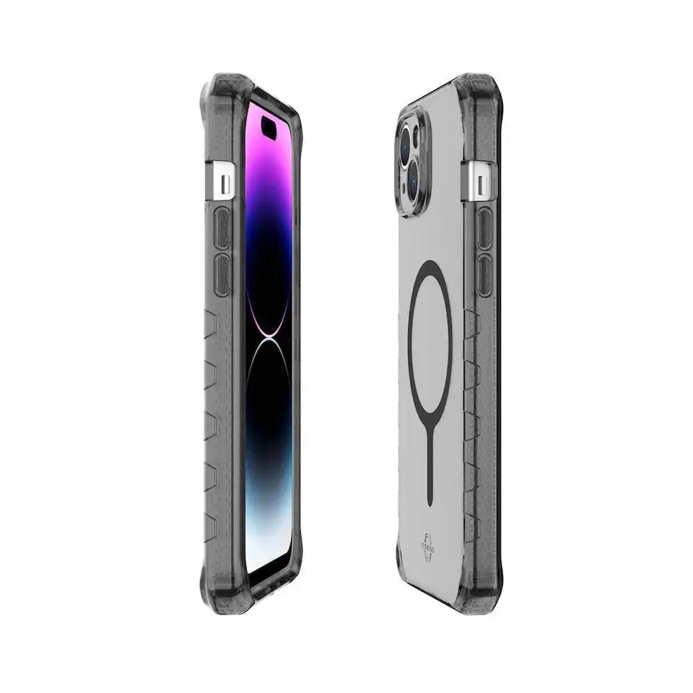 ItSkins Case Supreme R Clear con MagSafe para iPhone 15 Plus - Grafito