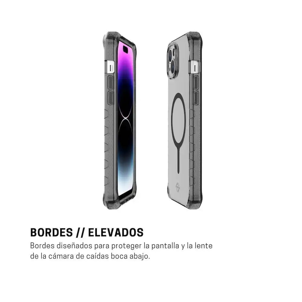 ItSkins Case Supreme R Clear con MagSafe para iPhone 15 Plus - Grafito