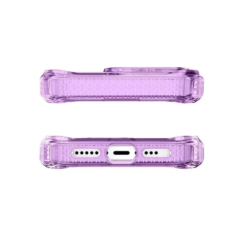 ItSkins Case Supreme R Clear con MagSafe para iPhone 15 Pro - Morado