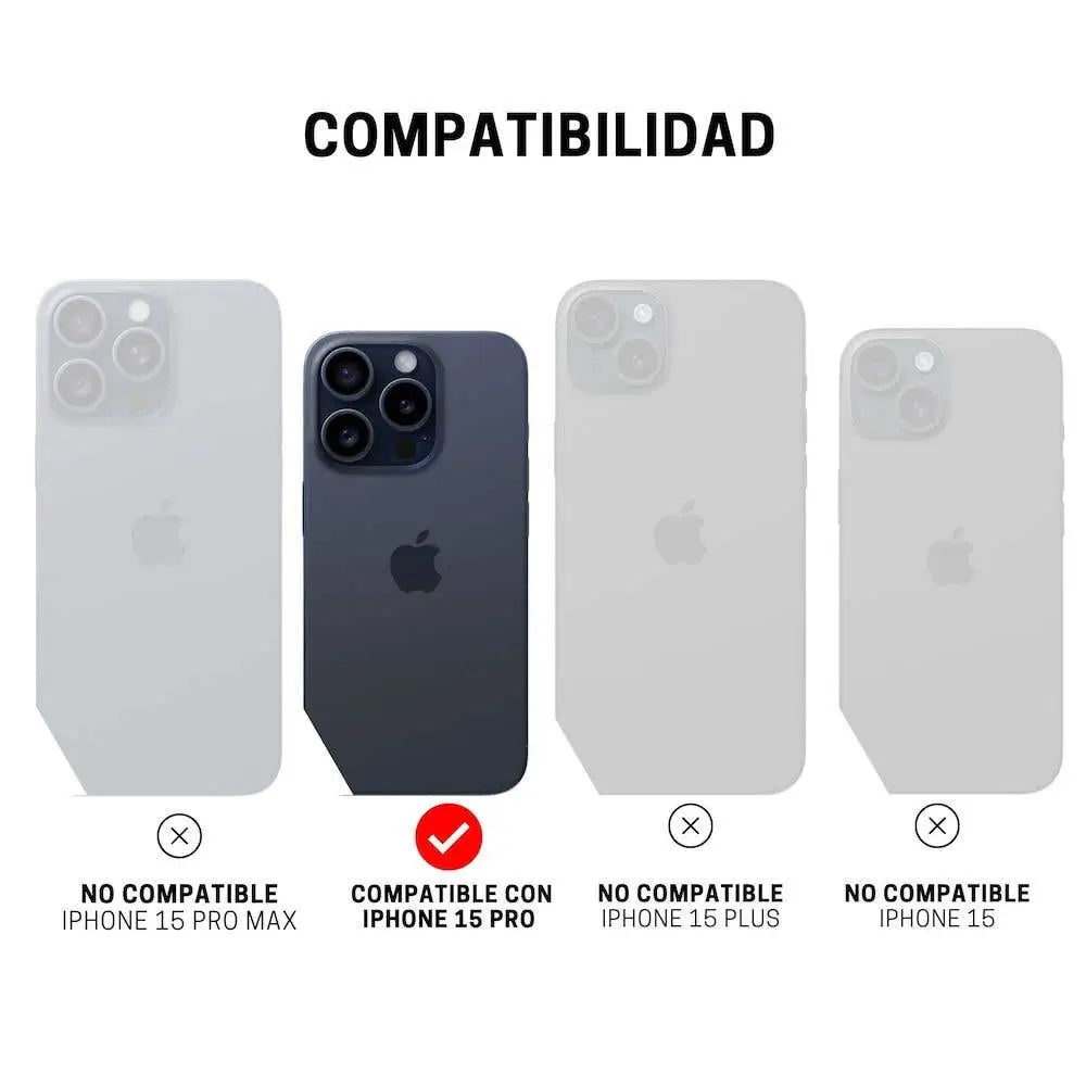 ItSkins Case Spectrum R Clear para iPhone 15 Pro - Gris