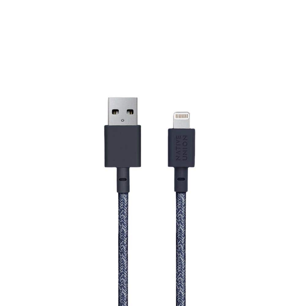 Cable Native Union Belt USB-A a Lightning (1.2 mts) - Indigo