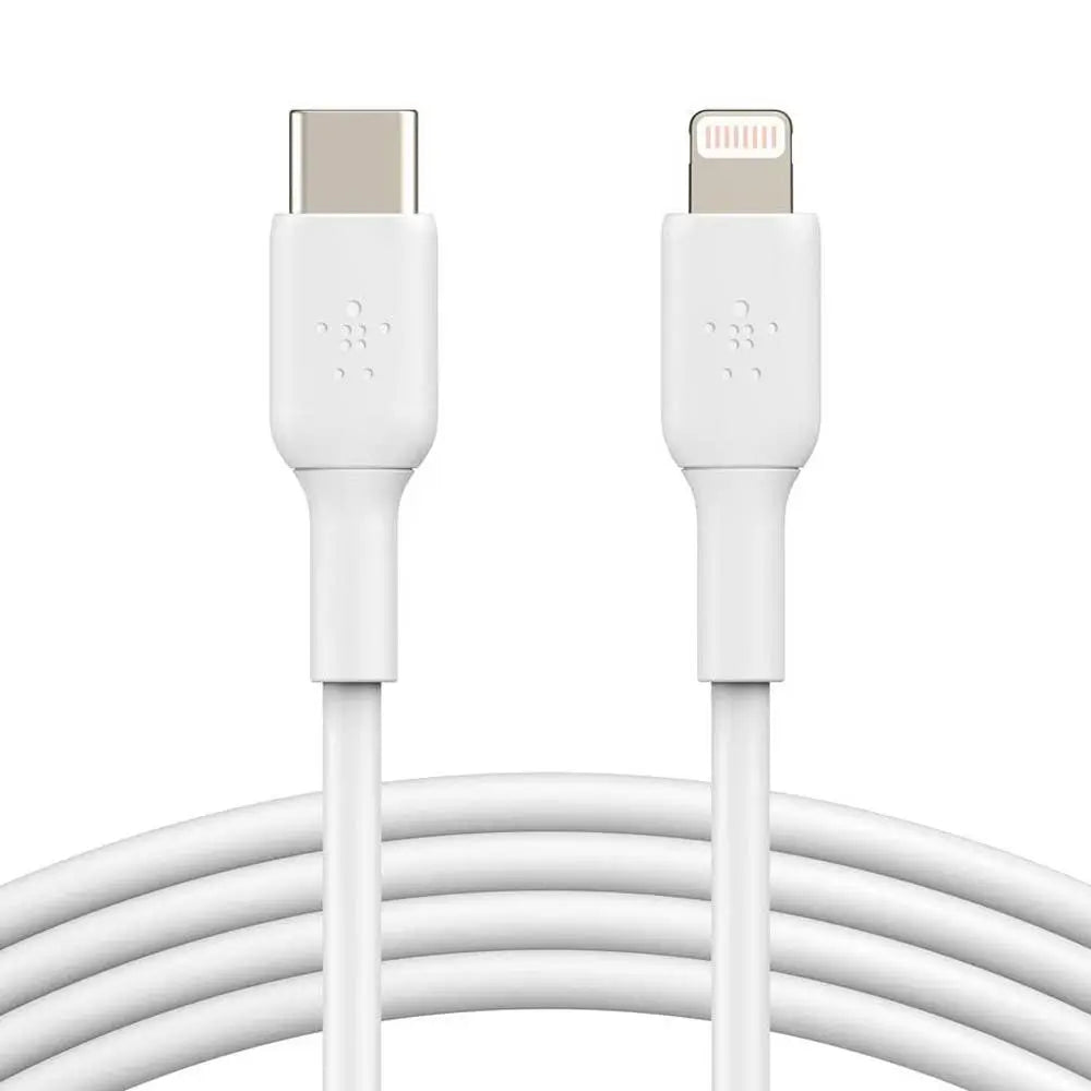 Cable Belkin BoostCharge USB-C a Lightning 1m - Blanco