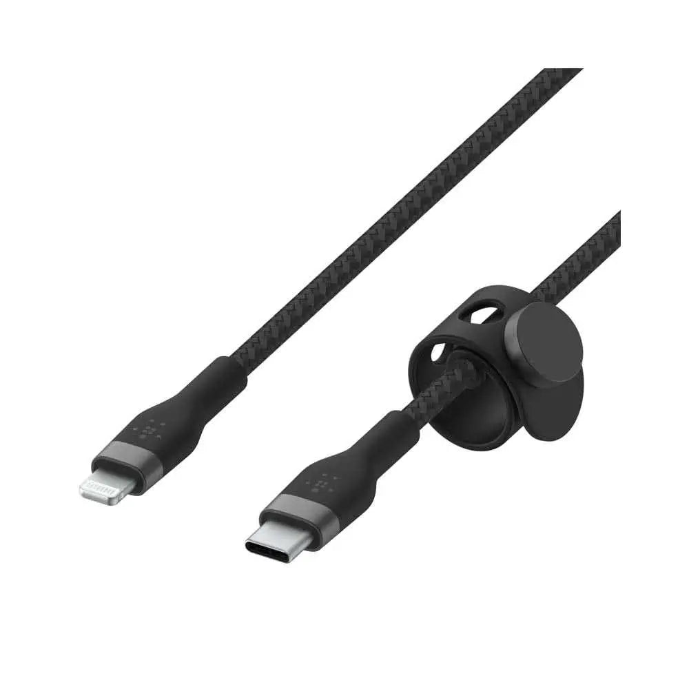 Cable Belkin Pro Flex USB-C a Lightning Cable 2m - Negro