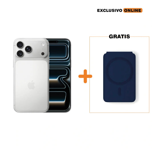 iPhone 17 Pro - 512GB - Plata + GRATIS Tarjetero MagSafe NCO - Azul