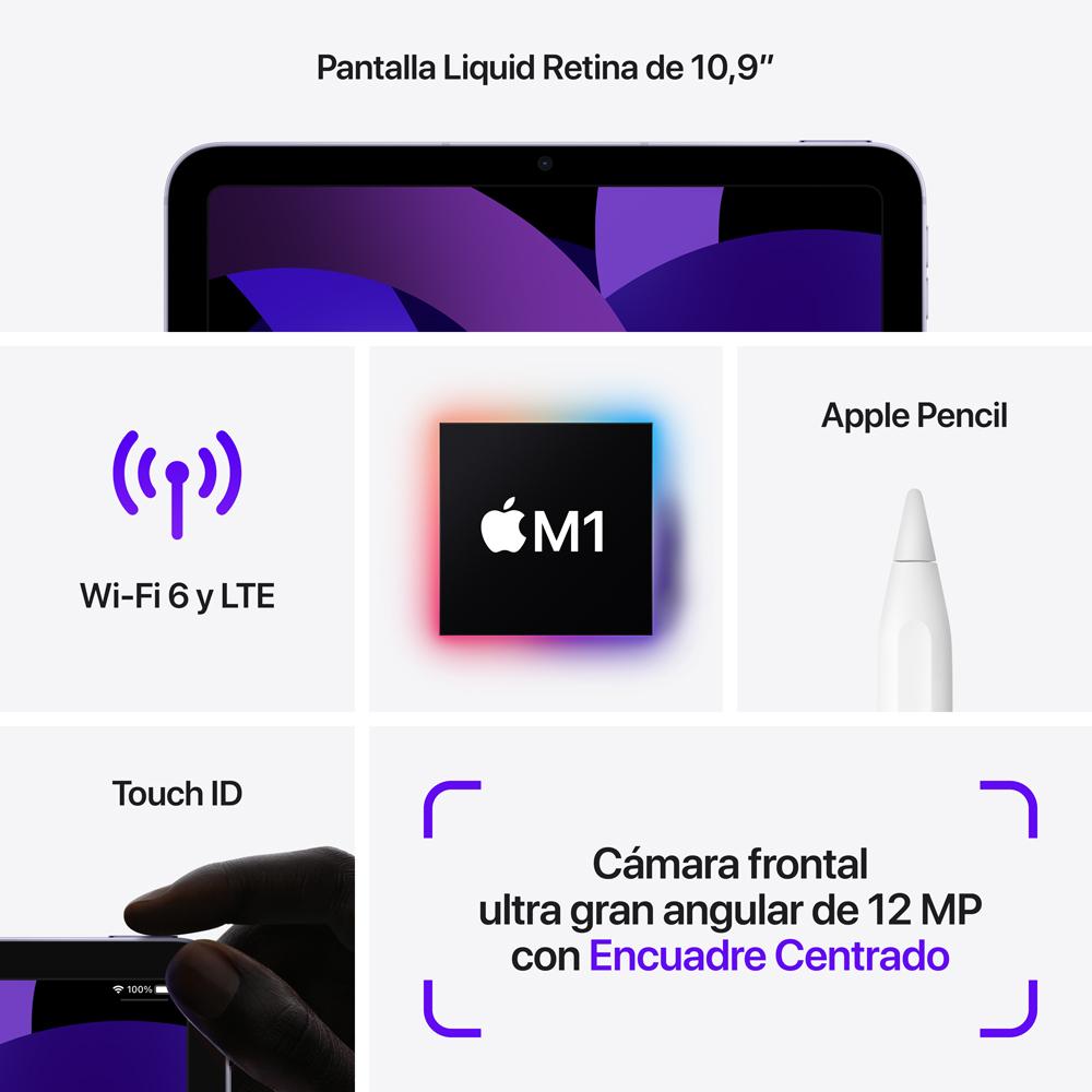 2022 iPad Air Wi-Fi + Cellular 64 GB - Malva (5.ª generación)