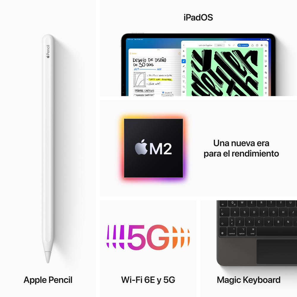 2022 iPad Pro de 11 pulgadas Wi-Fi + Cellular 256 GB - Plata (4.ª generación)