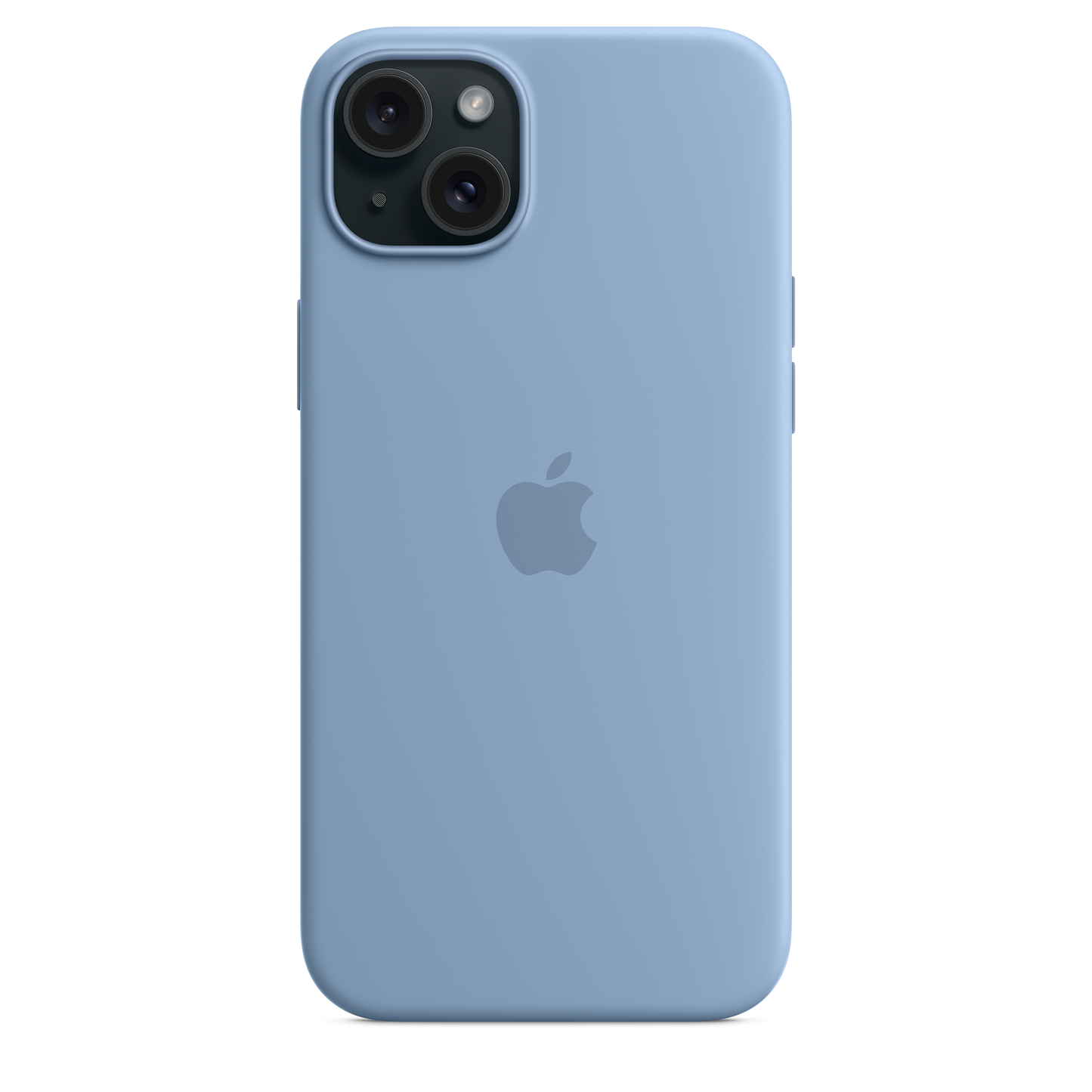 Funda de silicón con MagSafe para el iPhone 15 Plus - Azul invierno