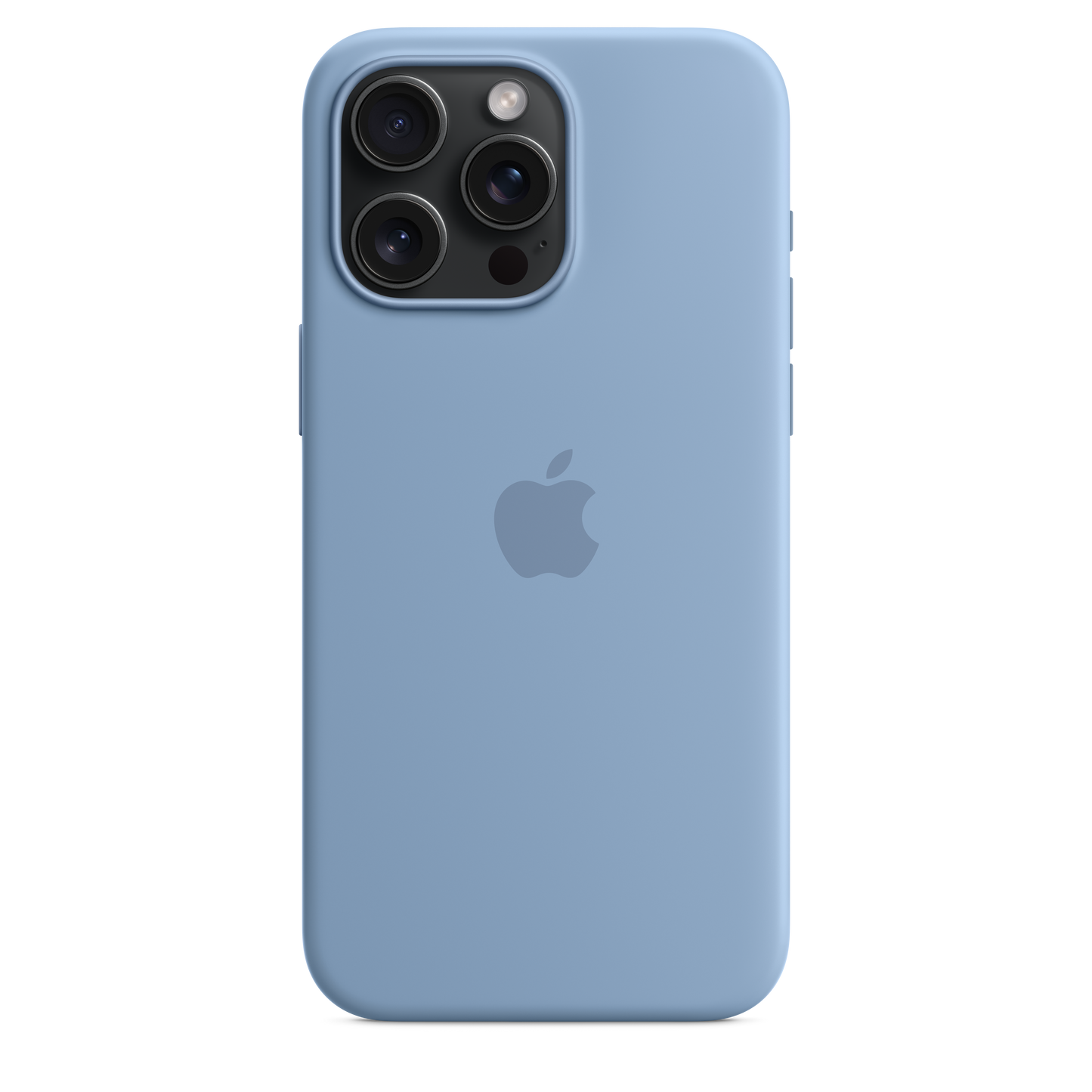 Funda de silicón con MagSafe para el iPhone 15 Pro Max - Azul invierno