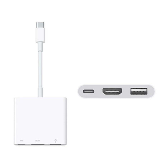 Adaptador Apple tipo USB-C con 3 puertos: HDMI/USB/USB-C - Blanco