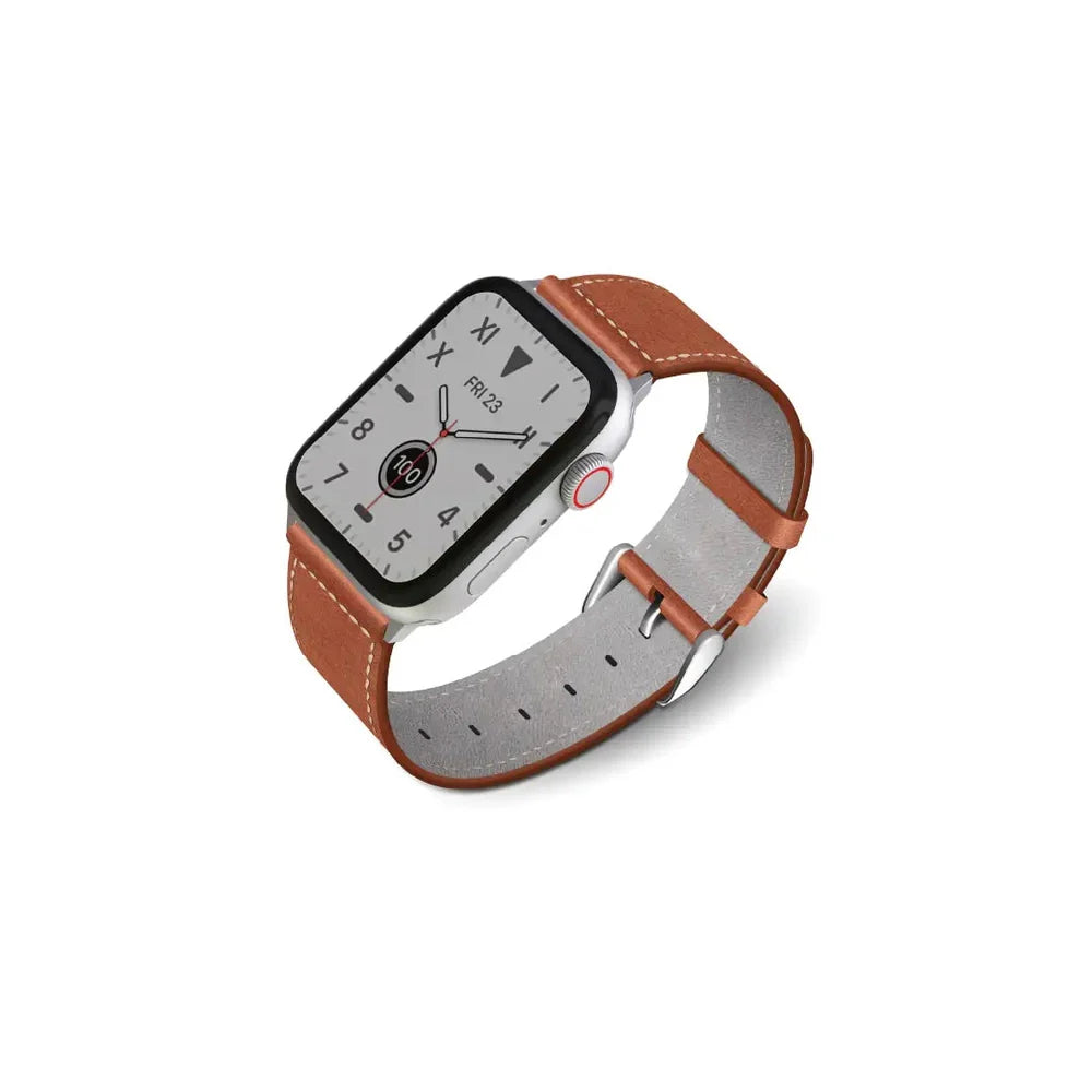Correa_en_cuero_NCO_LeatherBand_para_Watch_42_44_45_49mm_Caramelo_Imagen_posicion_1_iShop_Colombia