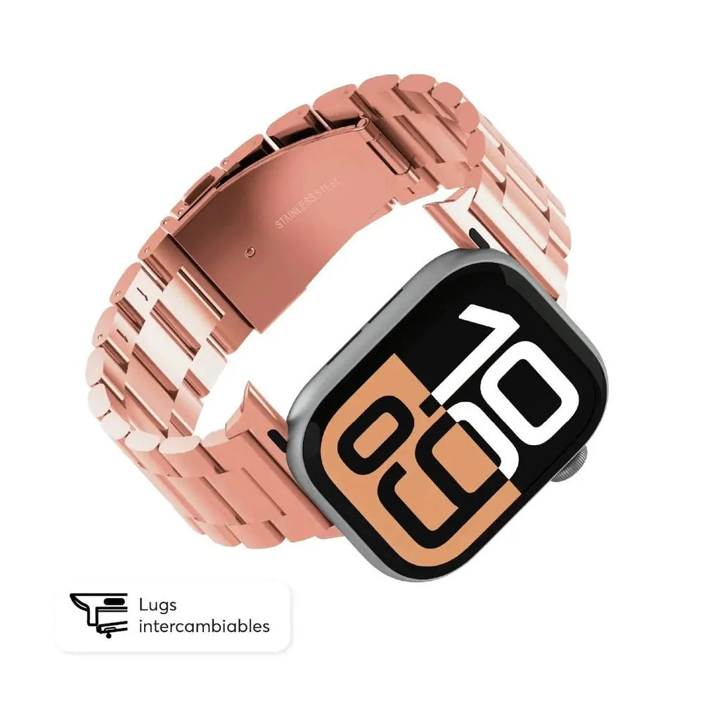 Correa_en_acero_inoxidable_ClassicLoop_NCO_para_Watch_42_44_45_49mm_Oro_rosa_Imagen_posicion_4_iShop_Colombia