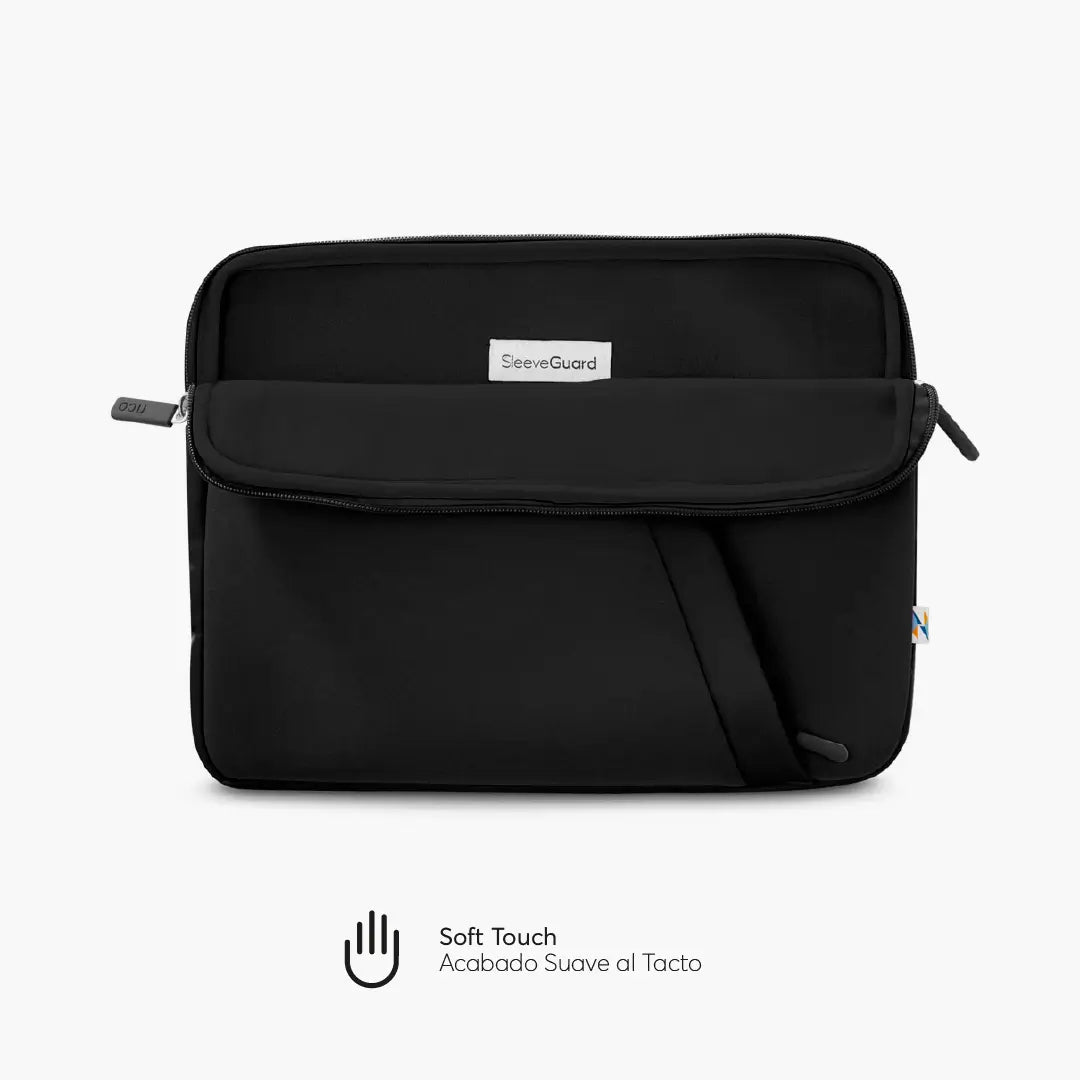 Funda NCO Neopreno para MacBook Pro 14/Pro/Air 13 M1 Pro/M3 - Negro