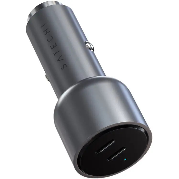 Cargador de carro Satechi con dos puertos USB-C 40W - Gris Espacial