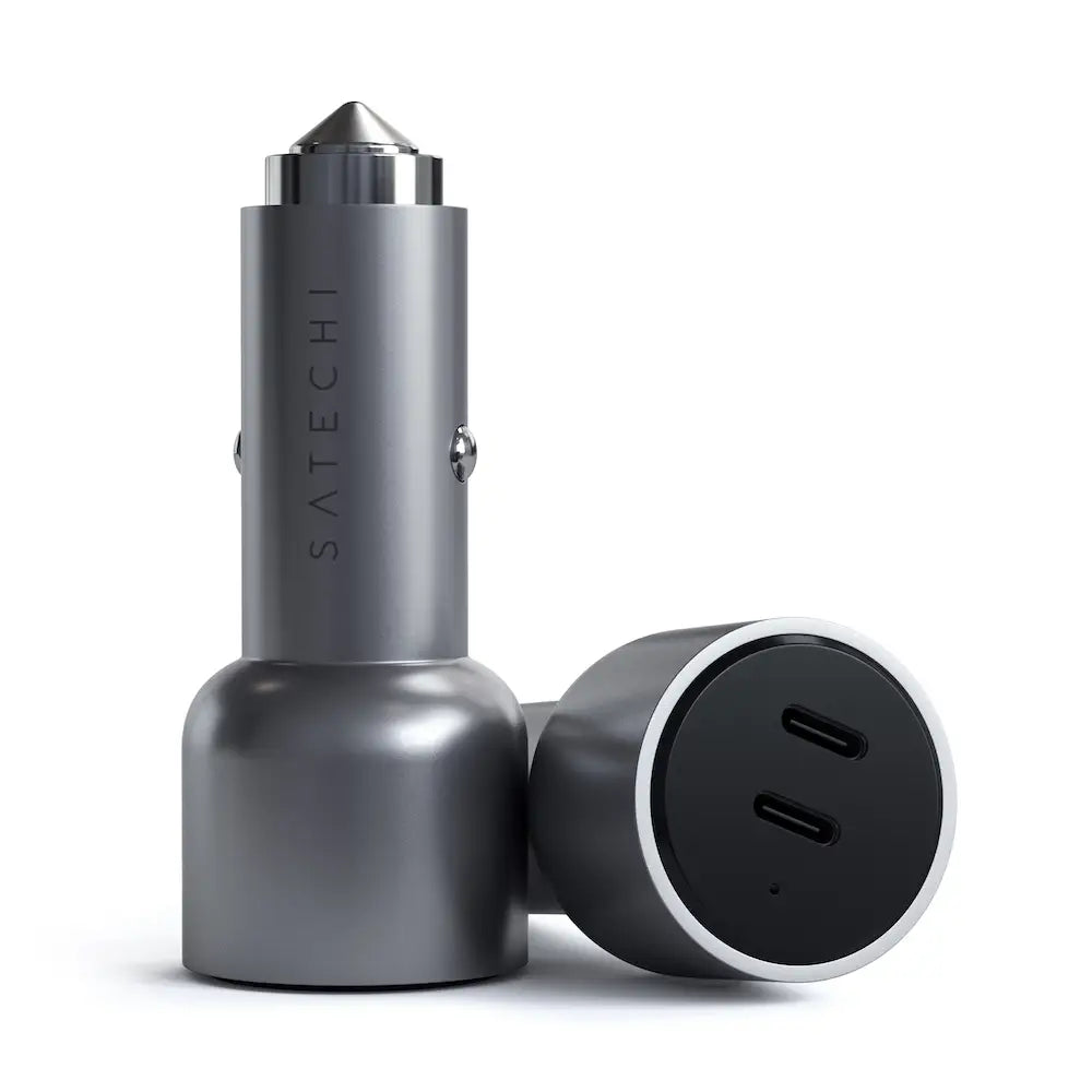 Cargador de carro Satechi con dos puertos USB-C 40W - Gris Espacial
