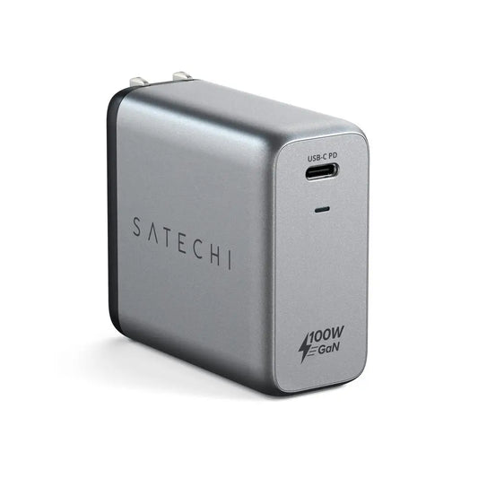 Cargador de pared Satechi USB-C 100W GaN - Gris