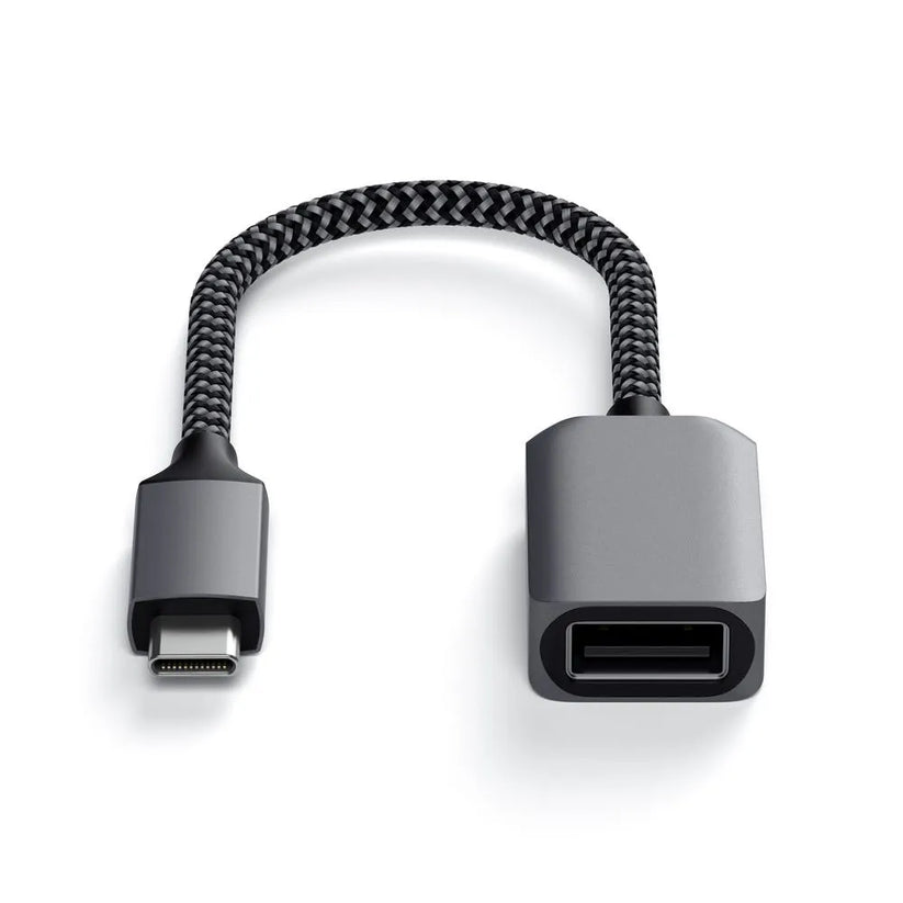 Adaptador Satechi USB-C a USB-A - Gris espacial