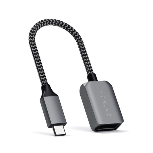 Adaptador Satechi USB-C a USB-A - Gris espacial