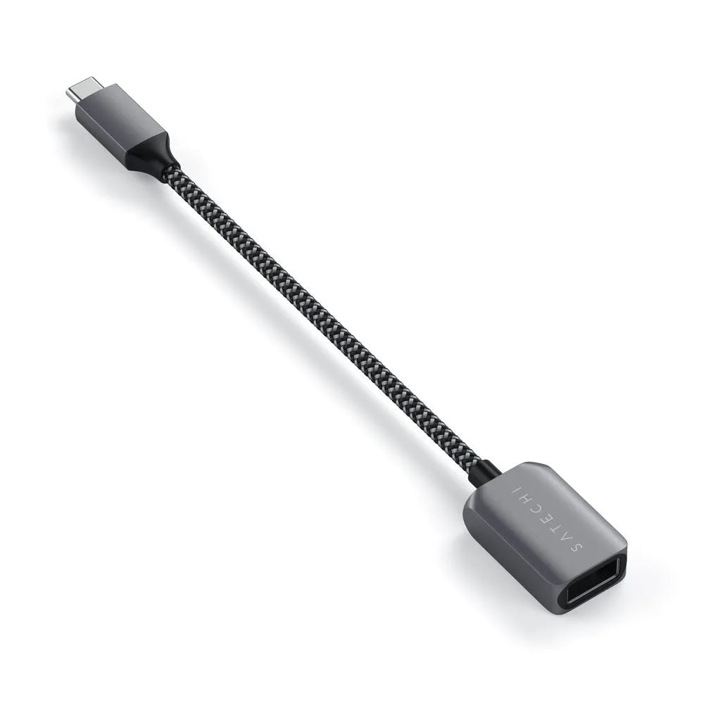 Adaptador Satechi USB-C a USB-A - Gris espacial