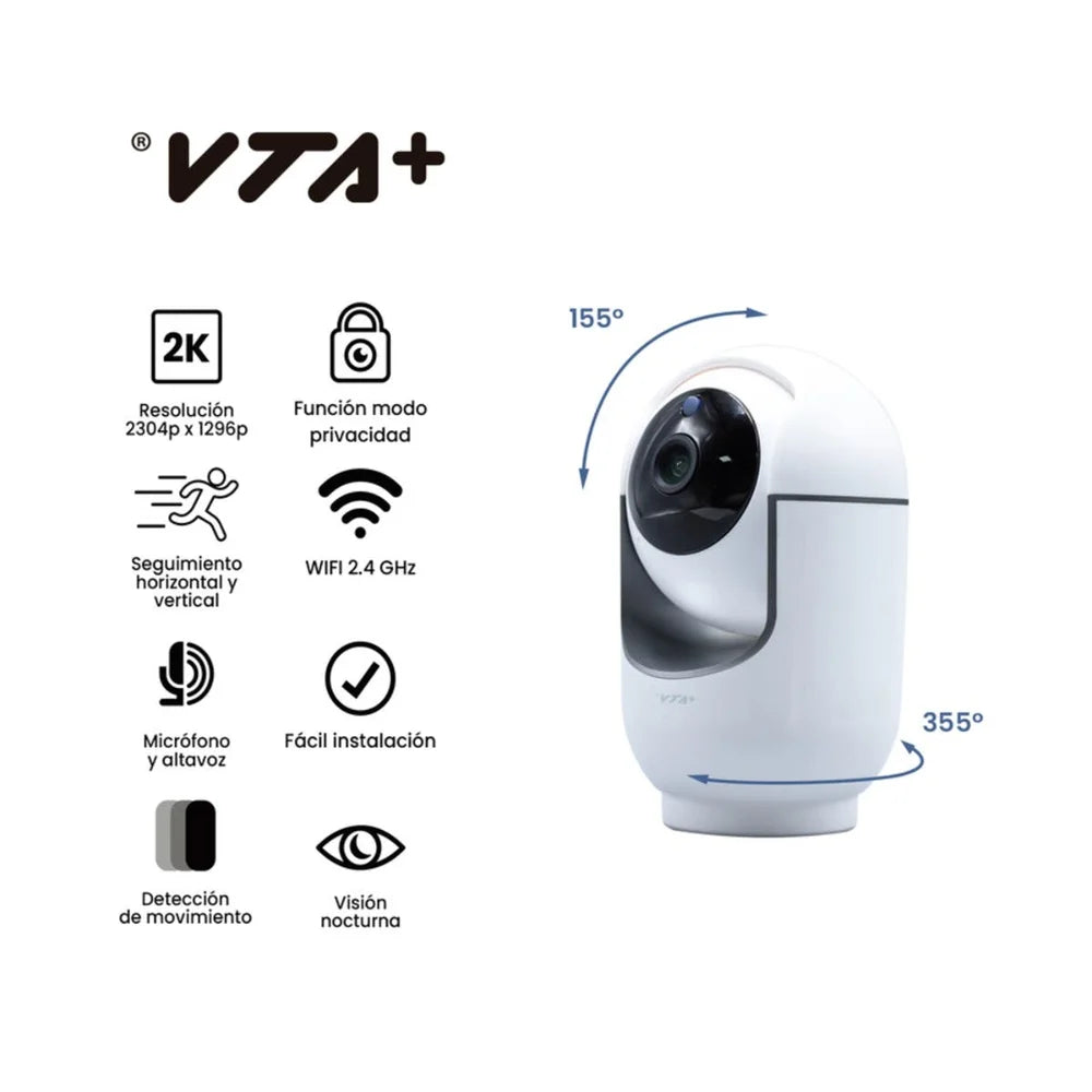 Camara VTA+ OVO2 2K con movimiento  - Blanco