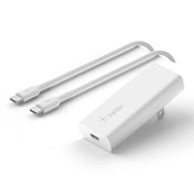 Cargador de pared Belkin 20w con cable USB-C a USB-C - Blanco