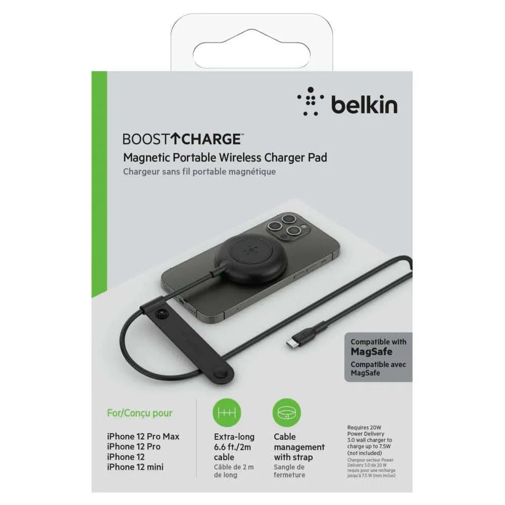 Cable magnético Belkin compatible con MagSafe de 7.5w - Negro