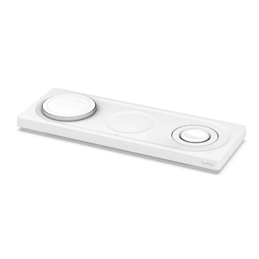 Base de Carga Inalámbrica Pad Belkin 3 en 1 con MagSafe - Blanco